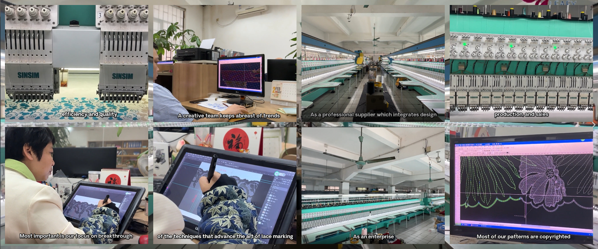 qualità Tessuto ricamato del pizzo fabbrica