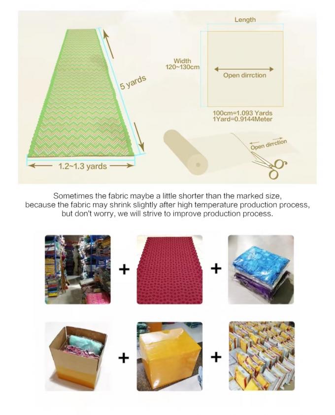 Tessuto di poliestere a spillo a spillo di cotone per abiti da sposa 3