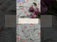 Fiore Elegante ricamo Fabbrica di pizzo Festa 100% cotone di alta qualità stile lussuoso