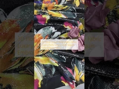 Tissu ricamato a 3D per pacco da sera in stile lussuoso