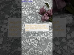 Stoffa di ricamo di pacco elegante Lusiate respiro ricamato tessuto di pizzo lucido di lusso occasione tessuto