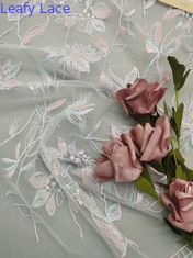 Vestito ricamato frondoso da Mesh Piece Dye For Wedding del tessuto del pizzo della stella