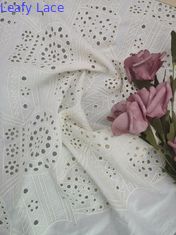 pizzo netto nuziale di Tulle del tessuto ricamato dello zecchino di 125cm da frondoso