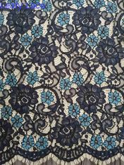 57" due Tone Floral Corded Lace Fabric per l'abbigliamento delle donne