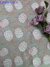 Larghezza dell'usura 140cm dei bambini di Tone Corded Lace Fabric For dell'ananas due