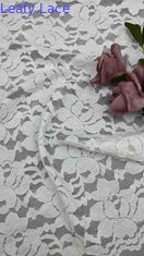 54 pollici colore bianco stretch fiore corded tessuto di pizzo elastico per abbigliamento femminile