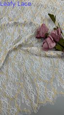 Primavera e estate French Chantilly Filato a due colori pizzo con disegno floreale con ciglia capsula leggera per abito di moda
