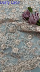 Leafy New Collection Ricamo Fiore lussuoso 100% a maglia Ricamo Tessuto Pizzo Tessuto Nozze Festa di compleanno Occasioni Bello Abito