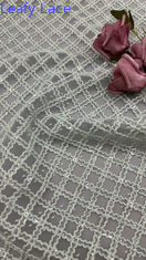 Ricamo a piastrelle di foglie durevole ed elegante ricamo a maglia lussuoso tessuto di pizzo tessuto di matrimonio occasioni di compleanno tessuto a piastrelle di pacco