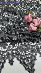 Lussureggiante ricamo di biancheria di lusso elegante tessuto di pizzo di lusso maglia 3D di fiori ricamo di tessuto pizzo di tessuto cena di compleanno occasioni di alta qualità per le donne tessuto