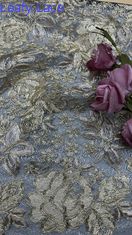 Stoffa di pizzo ricamato elegante e resistente per le sfilate di moda