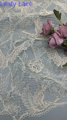 Sostenibile Sequin Leaf Embroidery tessuto con perline durevole ed elegante