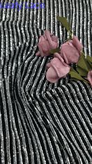 100% poliestere di foglie di sequin ricamo tessuto di pizzo lucente lusso per le occasioni di festa di nozze