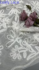 Stoffa di pizzo ricamato di 100% di cotone per abbigliamento