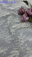 Stoffa di ricamo a foglia di pacco elegante e rilassante Stoffa di pizzo ricamata occasione sera Stoffa di lusso