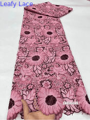 Ricamo tessuto di pizzo Leser pizzo francese Vintage pizzo tessuto di lusso maglia Tulle per la nuova collezione