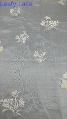 Tessuto a maglia di tulle floreale di alta qualità Respirare a maglia di pizzo Tessuto a foglia di sequin