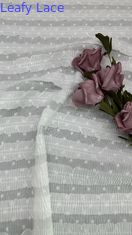 Tessuto a maglia di pizzo a piegatura di pizzo per abiti di moda tessuto a foglia di lusso occasione serale