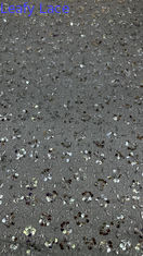 Tessuti ricamati in pizzo metallico a foglia floreale per abiti da sposa abiti da sposa tessuti luccicanti