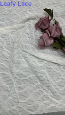 Tessuto in pizzo a rete bianco a griglia lavorato a maglia traforato di lusso per abiti da festa estivi