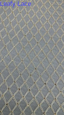 Pizzo dorato in stile barocco con cordoncino, design vintage opulento per abiti couture drammatici