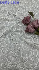 Bianco pizzo Unico Effetto di buco floreale per abiti da sera da matrimonio artistici