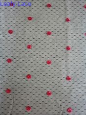 Indumento rosso nero del vestito da Dot Sequin Fabric For Day di Polka