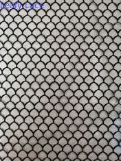 Poliestere nero Tulle Mesh Fabric