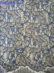 Tessuto metallico del pizzo di Lurex della marina