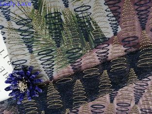 L'iarda ha ricamato il pizzo Mesh Fabric For Girls Dresses geometrico