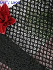 Diamond Pattern nero 60 yarde di Tulle legata Mesh Fabric