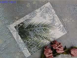 Tessuto di Grey Eyelash Scallop Edge Lace per signora Evening Dress