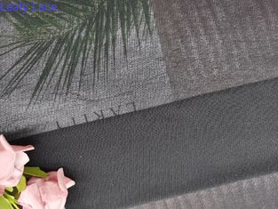 Maglietta molle elastica di Tulle Mesh Fabric For Lady di allungamento nero