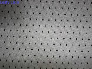 Tessuto nero del pizzo di Dot Elastic Mesh Soft Stretch di Polka