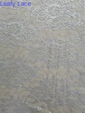 Tessuto floreale molle di nylon del pizzo 3D di 100%