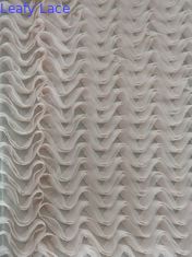 Tessuto molle rosa del ricamo di applique del pizzo per il vestito da sera