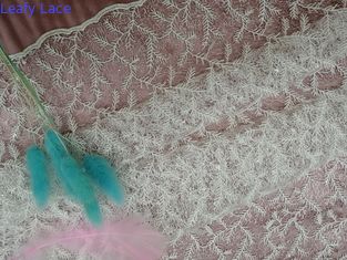 Tessuto bianco floreale delicato amichevole del pizzo del ricamo 3D di Eco