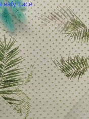 Polka affollata verde Dot Mesh Fabric di scintillio di Tulle