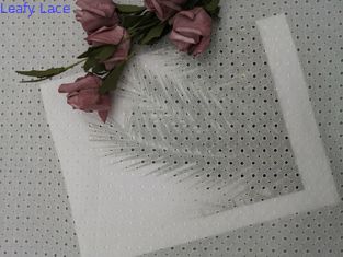 Tessuto dell'occhiello di Sakura Cherry Blossom Thread White Embroidered