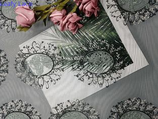 60 yarde del tessuto di Tulle Mesh Party Green Embroidered Lace