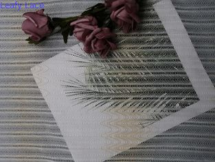 100 yarde di 145cm del pizzo dell'avorio legato con corde geometrico del tessuto del tessuto nuziale del pizzo