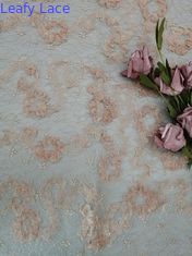 Floreali rosa lavorano all'uncinetto lo scintillio Tulle Mesh Shining Lace Fabric