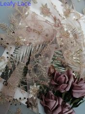 Mesh Beaded Embroidery Fabric