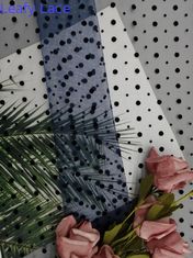 Marina Dot Tulle Flocked Mesh Fabric per signora Evening Dress