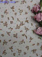 Fiore Digital Mesh Fabric For Bedding Articles affollato stampa