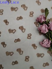 Il pizzo di Tulle del cuore ha stampato l'abbigliamento di Mesh Fabric For Children affollato