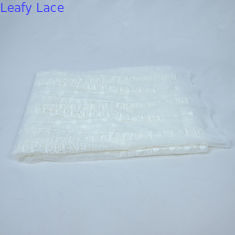 Larghezza bianca di Tulle Mesh Embroidery Wedding Dress Fabric 125cm