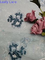 Signora colorata Garment di Mesh Embroidered Lace Fabric For