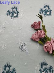 120-130 cm tessuto ricamato di pizzo per festa di nozze, sfilata di moda