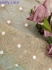 Ricamo di Tulle del pizzo all'uncinetto del tessuto di signora Garment Sequin Embroidered